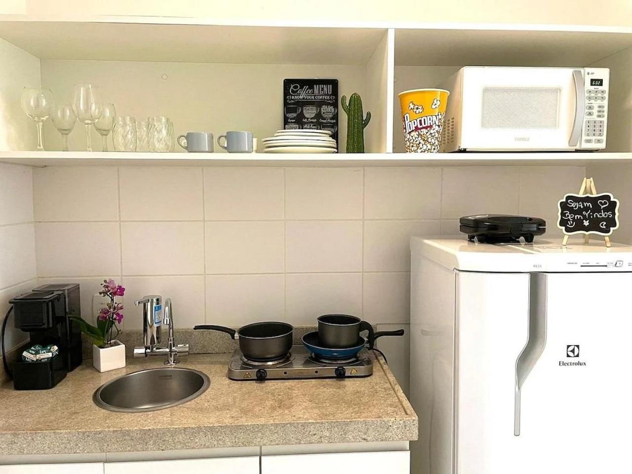 V1114 Flat Com Wi-fi Exclusivo, Academia E Piscinas Apartamento