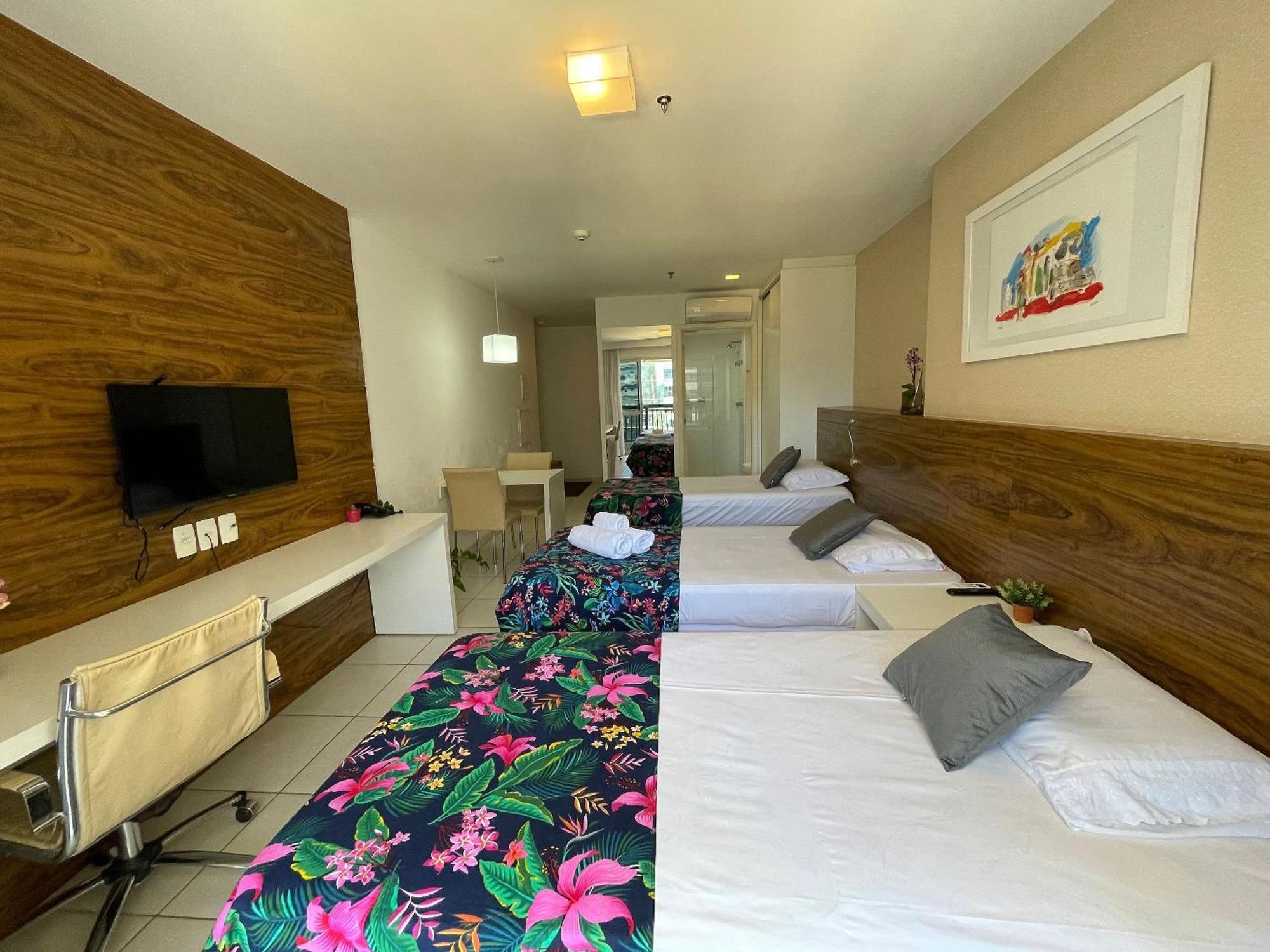 Apartamento V1114 Flat Com Wi-fi Exclusivo, Academia E Piscinas